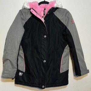 ZeroXPosur Big Kids Winter Snow Hooded Jacket Size 14/16